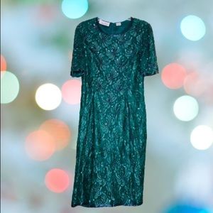 VINTAGE 🕺 LAWRENCE KAZAR beaded and sequin dress